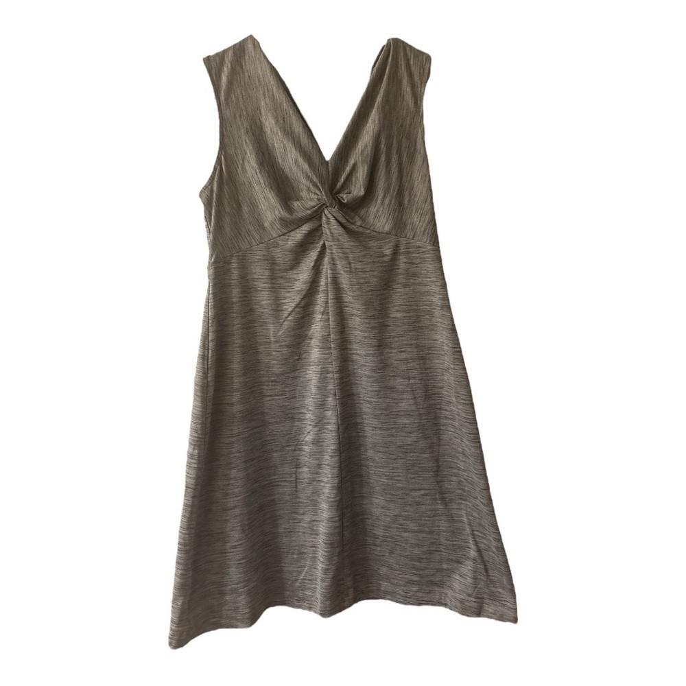 Eddie Bauer Casual Summer Gray and White Sleeveless Tank Dress Size Medium - Picture 1 of 4